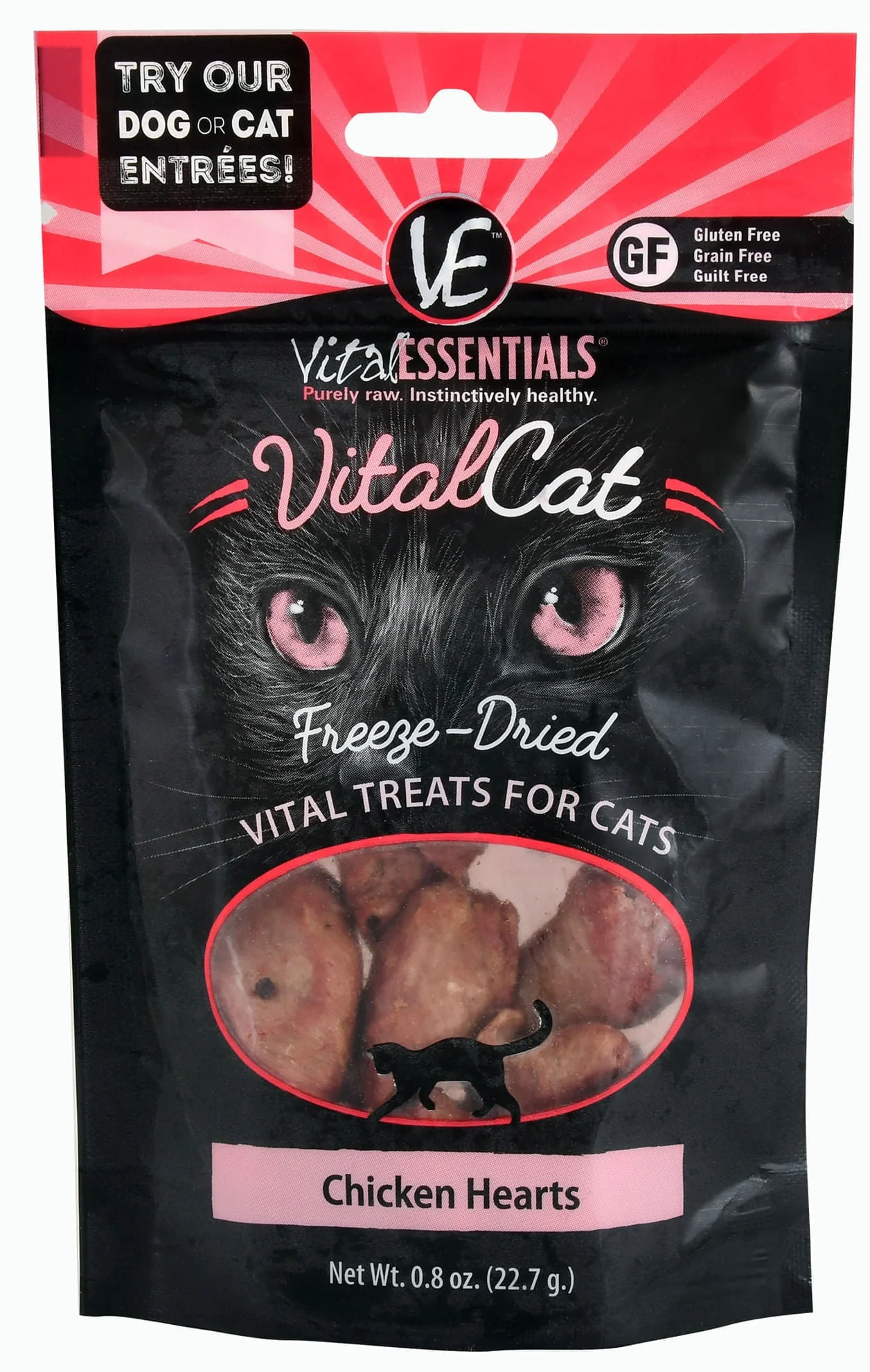 Vital Cat Freeze-Dried Chicken Hearts Cat Treats - Pet's Shop