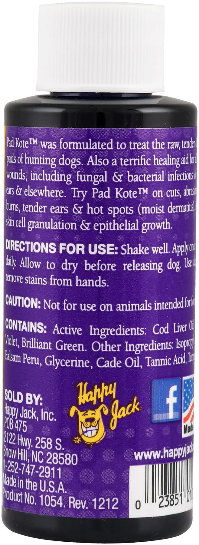 Happy Jack Pad Kote, 2 oz - Pet's Shop