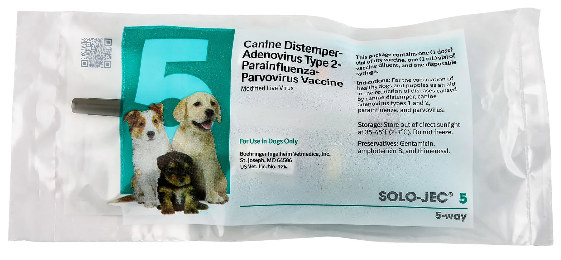 Solo-Jec 5 (5 Way Dog Vaccine) - Pet's Shop