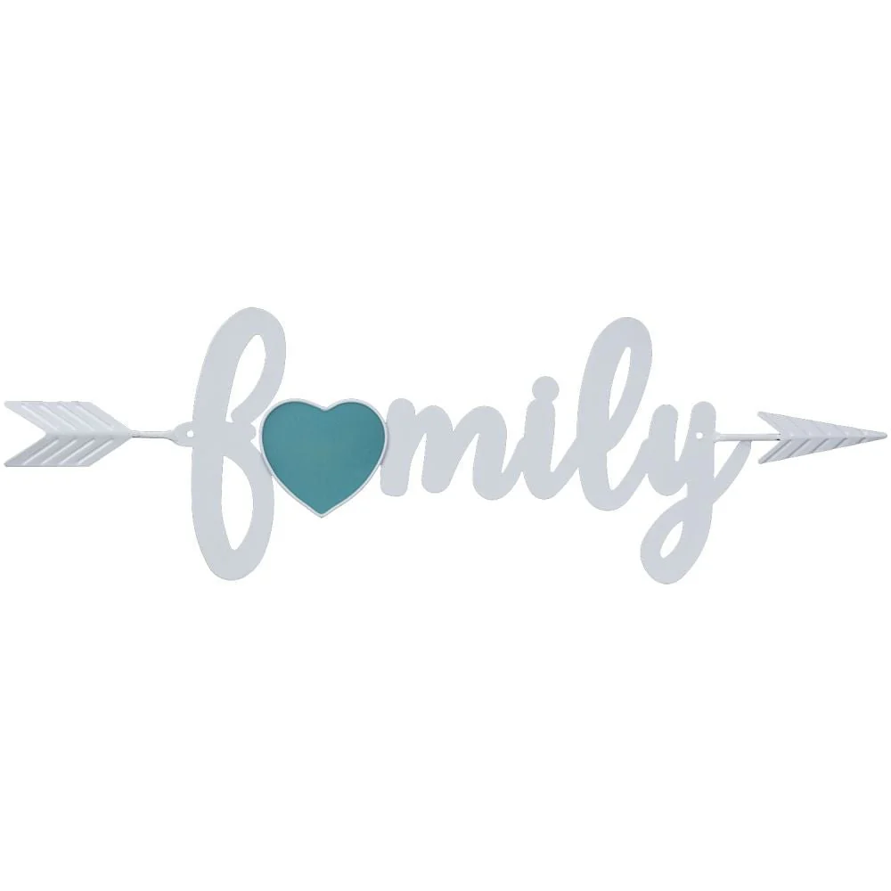 Family Arrow Metal Wall Hanging - Pet's Shop