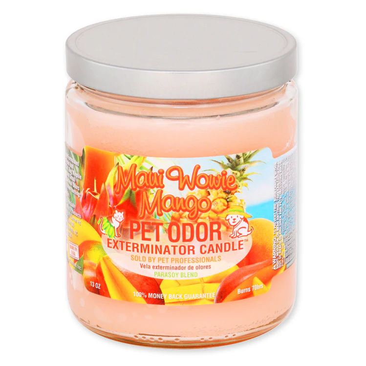 Pet Odor Exterminator Candle, Maui Wowie Mango, 13 oz - Pet's Shop
