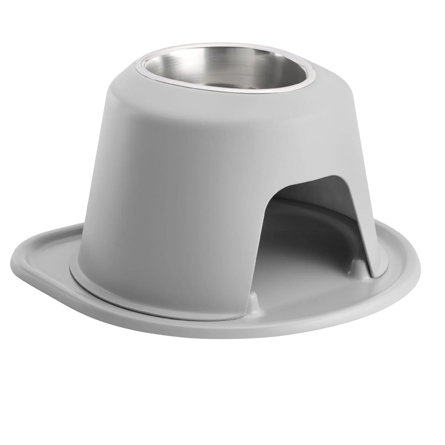 WeatherTech Single High Pet Feeding System, Stainless Steel - Pet's Shop