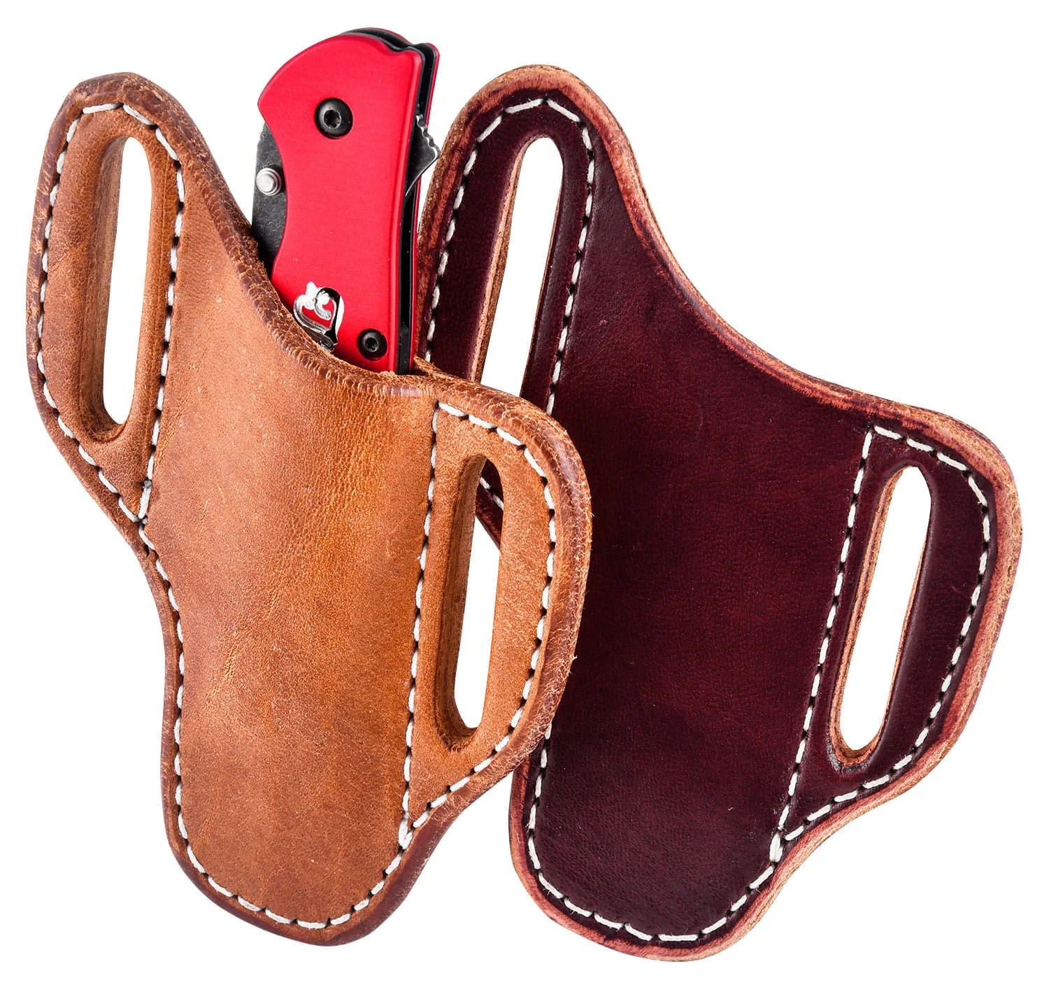San Saba Leather Pancake Angled Knife Sheath - Pet's Shop