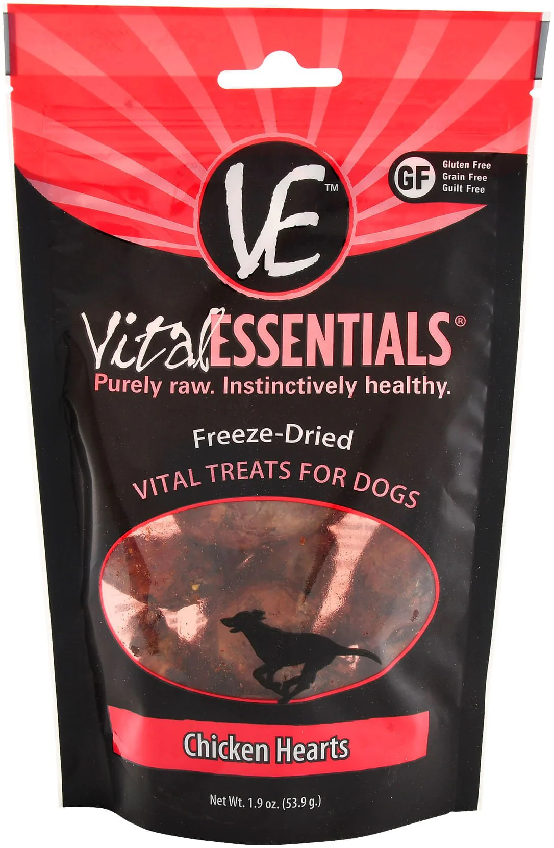 Vital Essentials Freeze-Dried Chicken Hearts Dog Treats - Pet's Shop