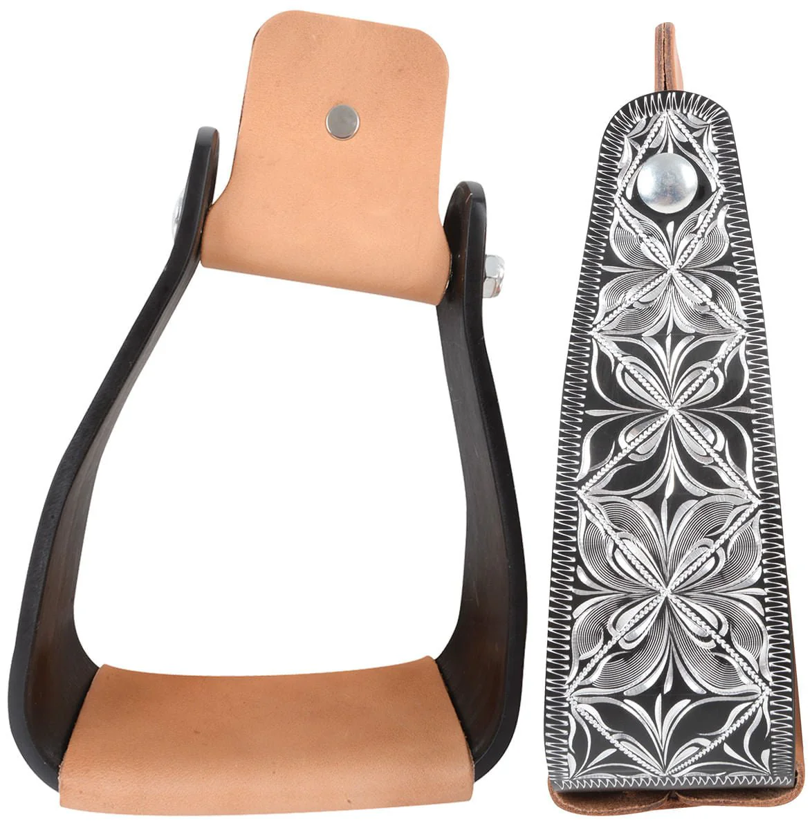 Cashel Slanted Engraved Stirrups - Pet's Shop