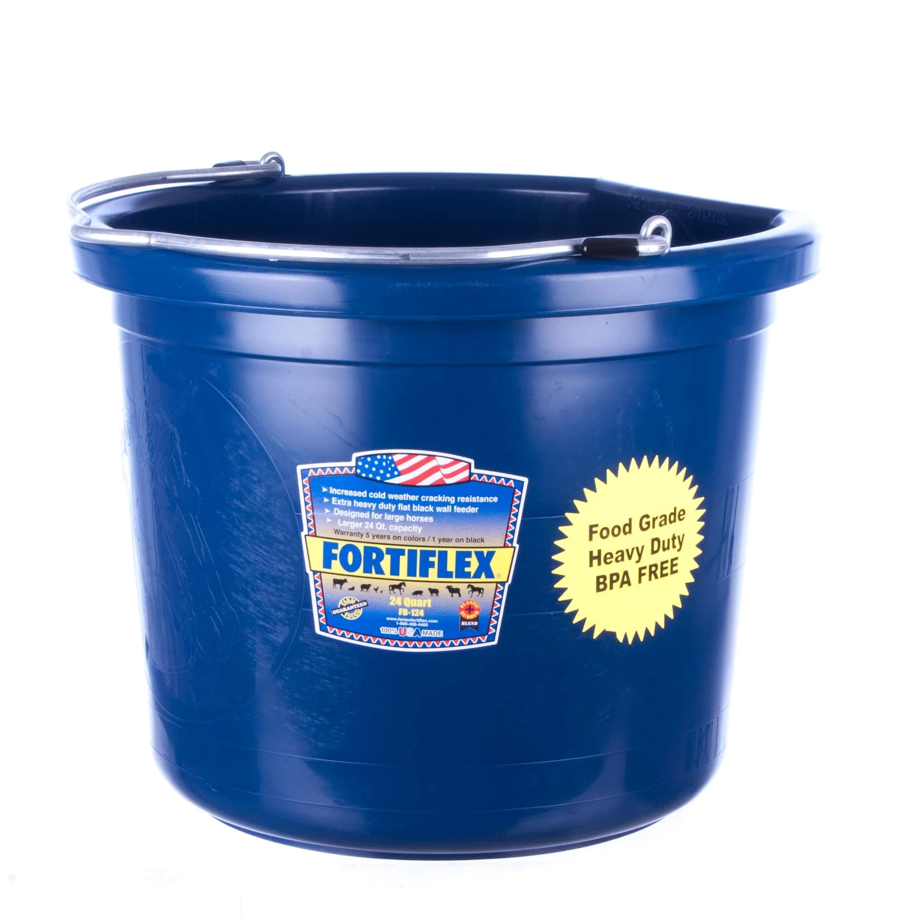Fortiflex Flatback Bucket 24 qt (6 gallon) - Pet's Shop