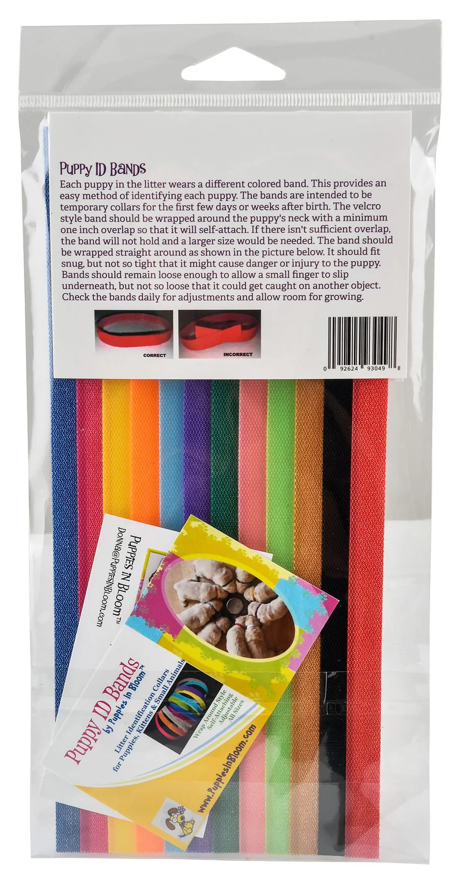 Puppies in Bloom Puppy ID Bands - Pet's Shop