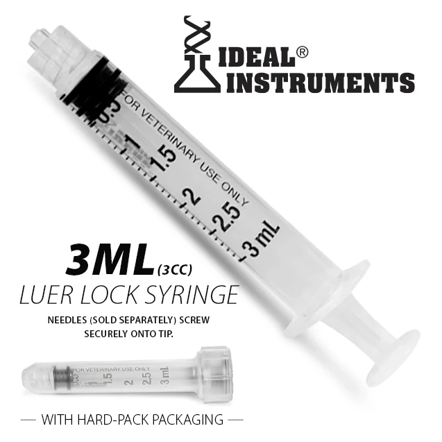 Ideal Luer Lock Syringes, Boxes - Pet's Shop
