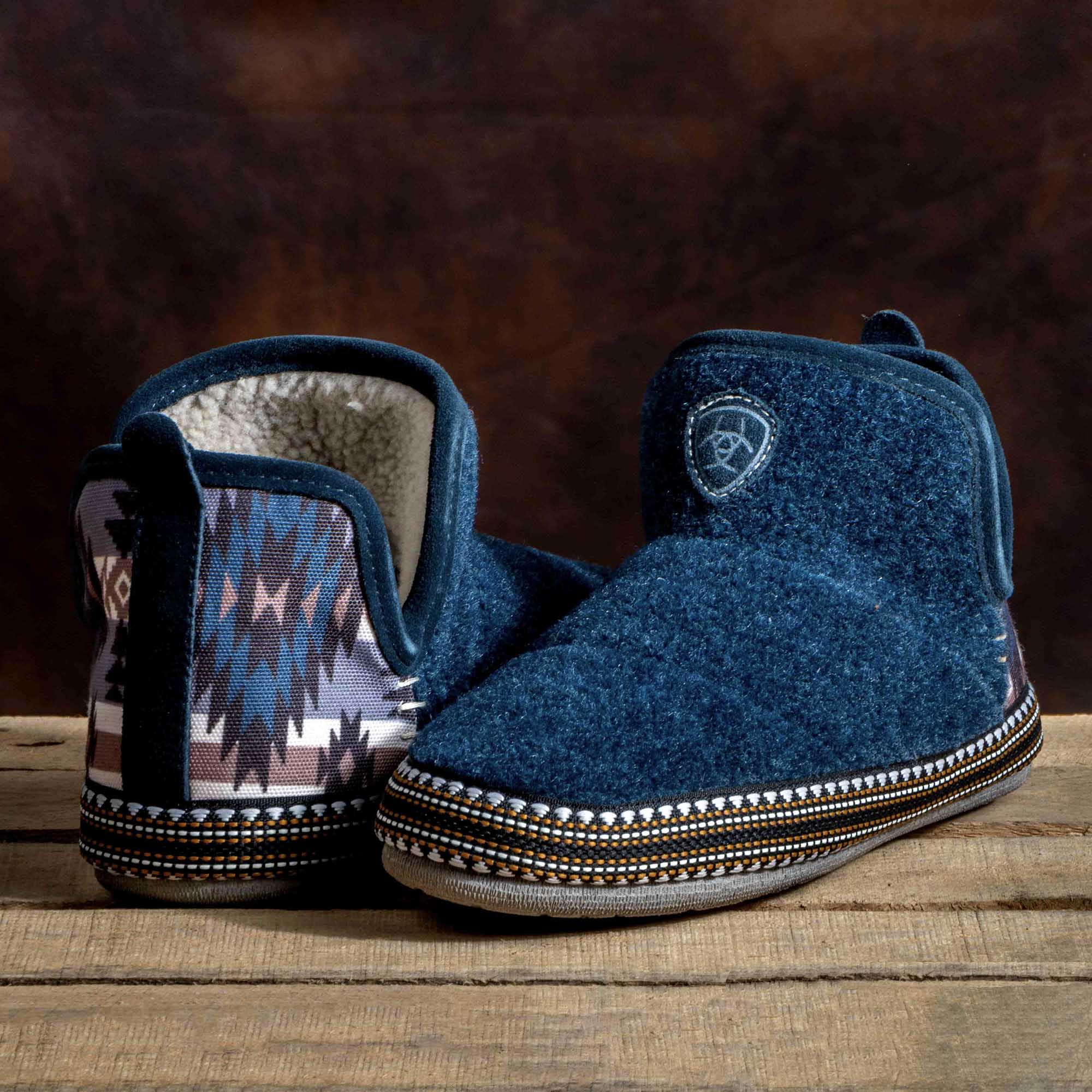 Ariat Women's Bootie Slipper, Denim Southwest - Pet's Shop