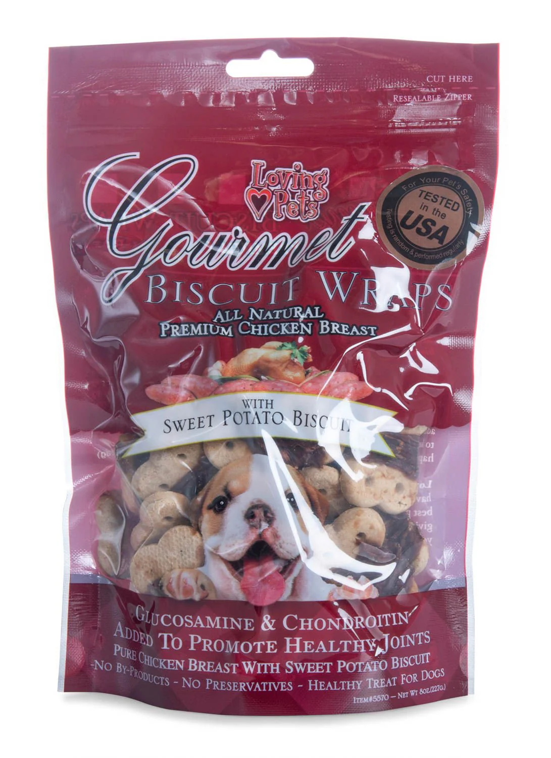 Gourmet Chicken Wraps, Sweet Potato Biscuit - Pet's Shop