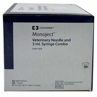 Monoject Luer-Lock (LL) Syringe with Needle Combo - Pet's Shop