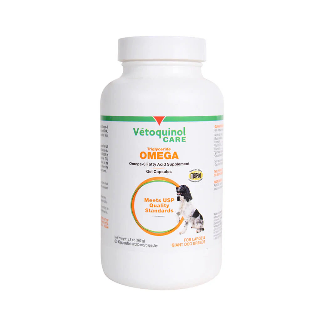 Triglyceride OMEGA Large Capsules for Large Dogs, 60 ct - Pet's Shop