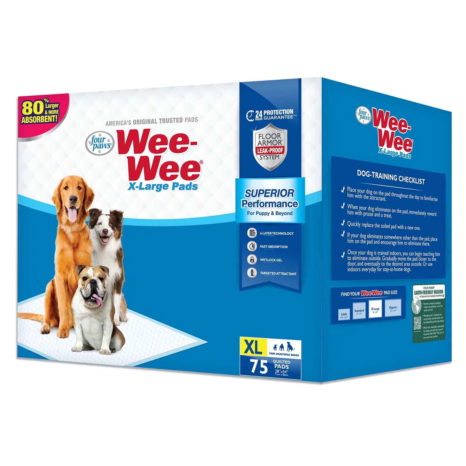 Wee-Wee Superior Performance X-Large Dog Pee Pads - Pet's Shop