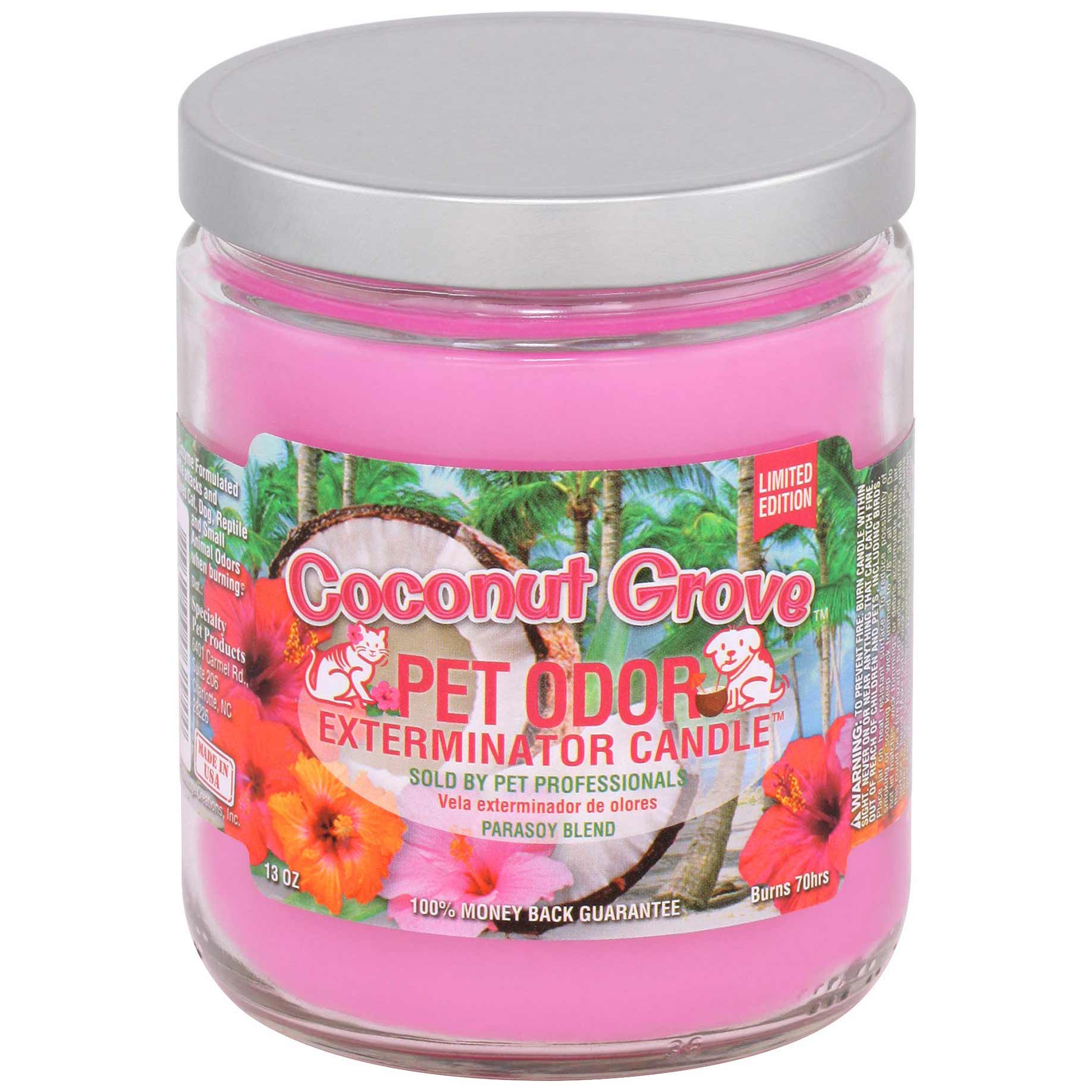 Pet Odor Exterminator Candle, Coconut Grove, 13 oz - Pet's Shop