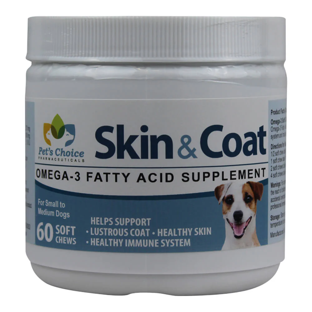 Skin & Coat Omega Soft Chews for Dogs - Pet's Shop