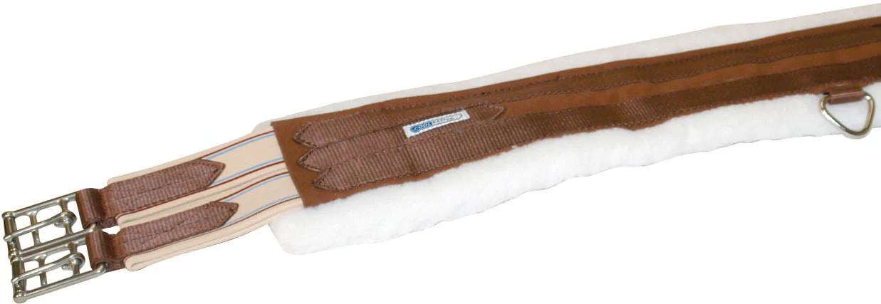 Lettia CoolMax Fleece Lined Girth, Brown - Pet's Shop