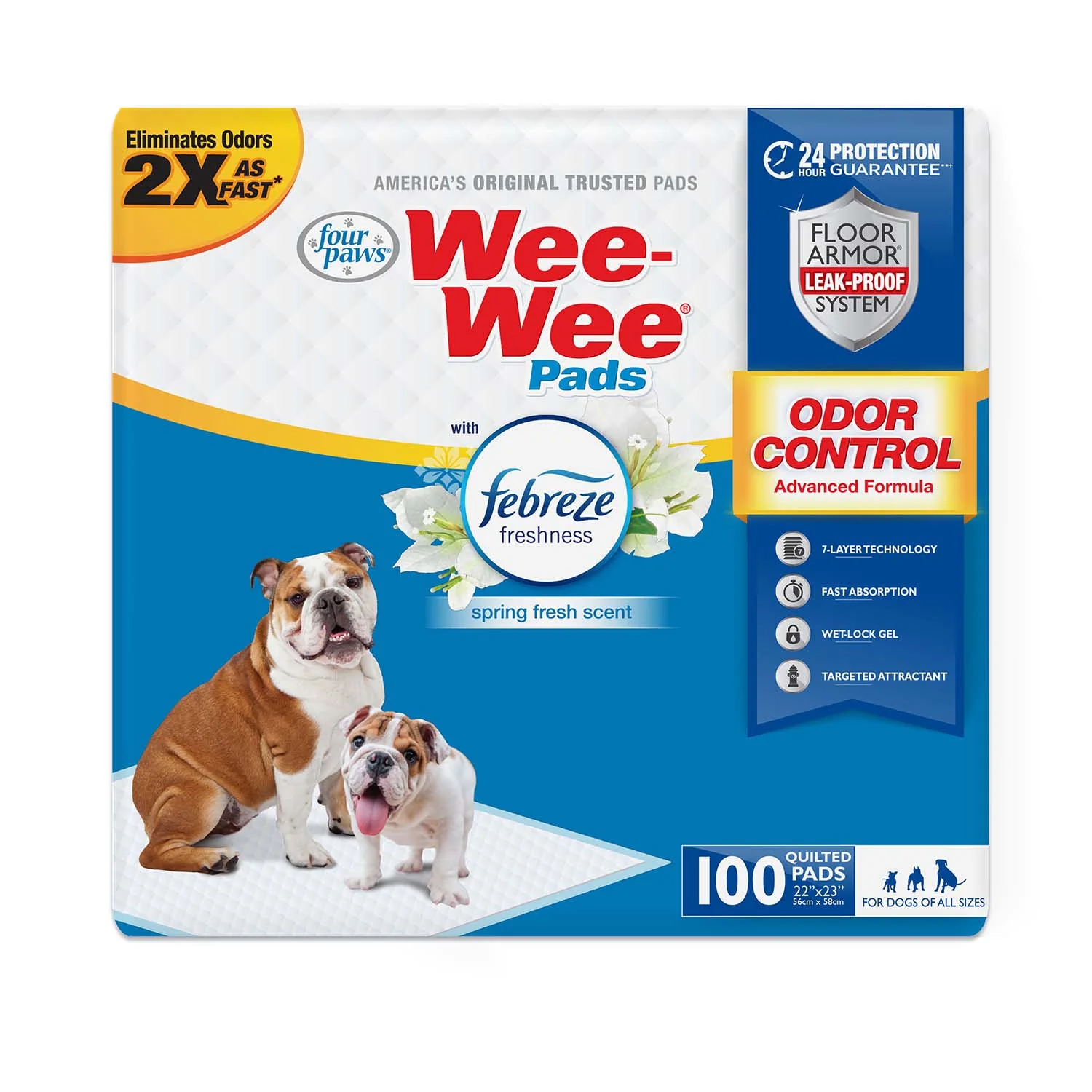 Wee-Wee Odor Control Dog Training Pads with Febreze Freshness - Pet's Shop