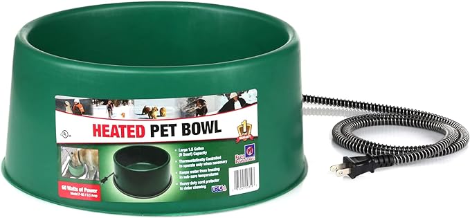 Premium Heated Water Bowl, 1.5 Gallon - Pet's Shop