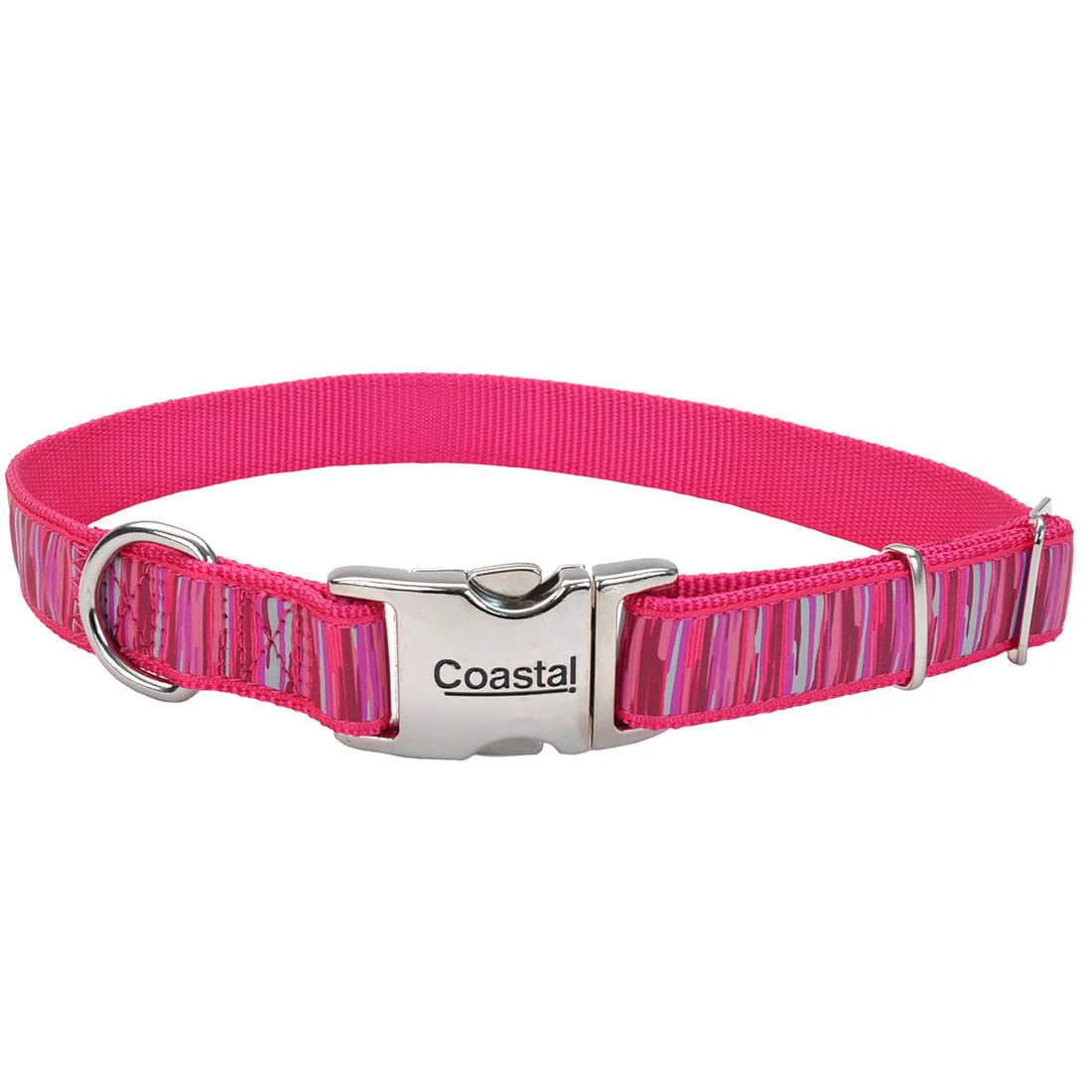 Ribbon Adjustable Dog Collar with Metal Buckle - Pet's Shop