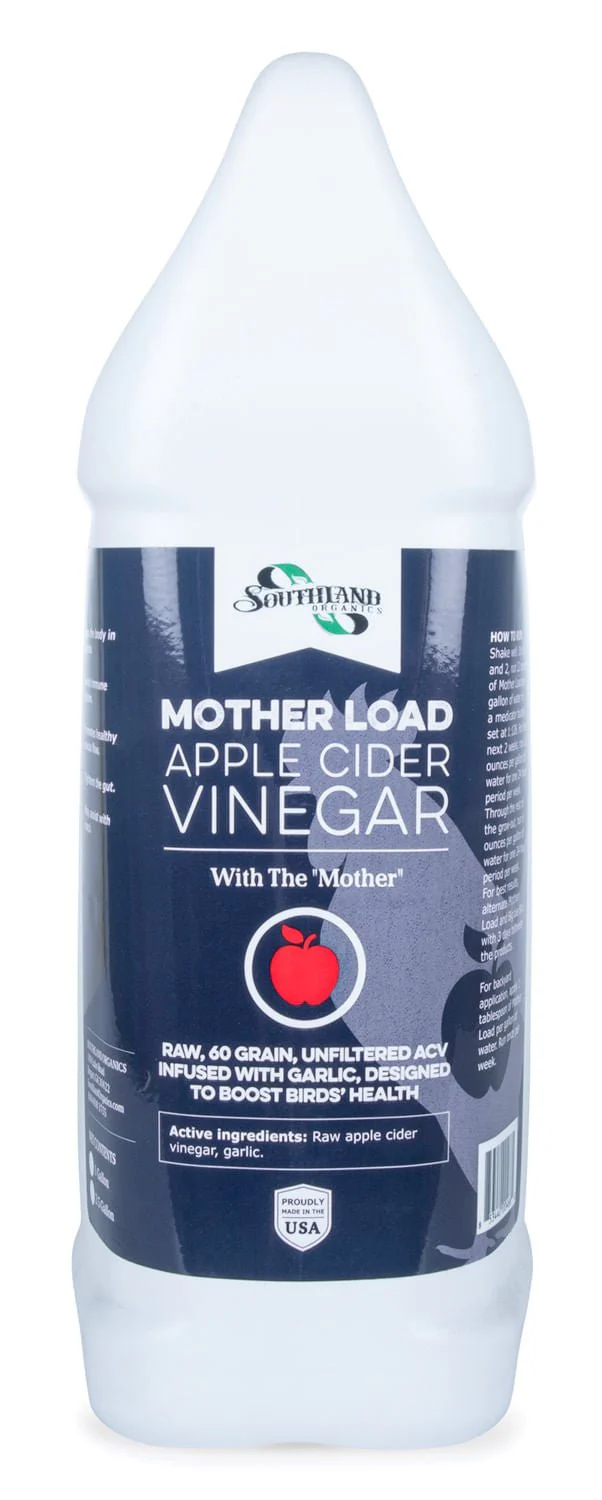 Mother Load Apple Cider Vinegar + Garlic for Chickens - Pet's Shop