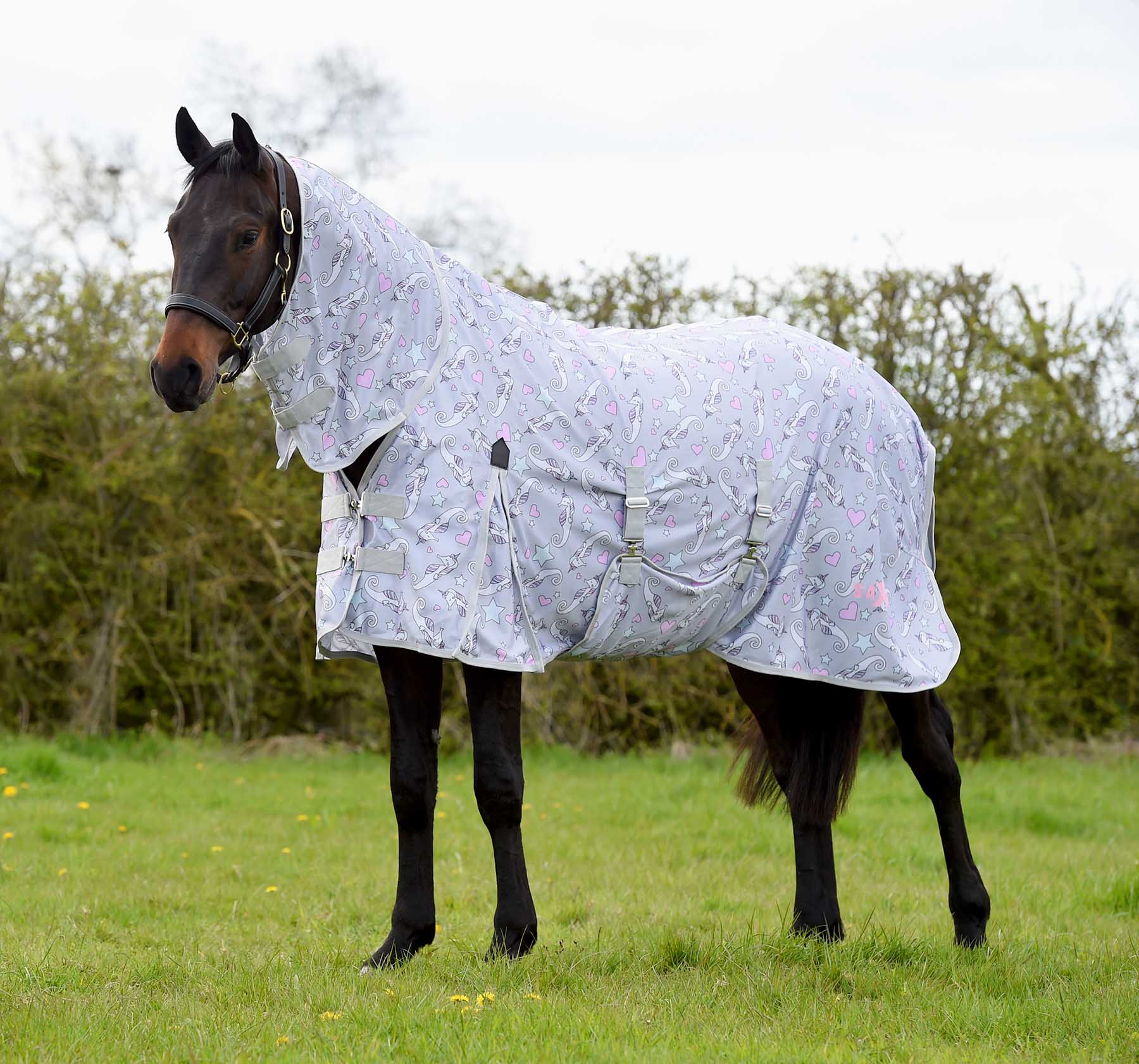Saxon Combo Neck Horse Fly Sheet with Belly Wrap - Pet's Shop