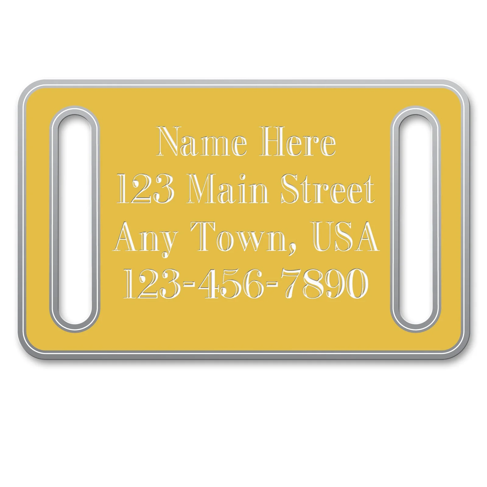 Large Collar Slide-On Custom Personalized Dog Tags - Pet's Shop