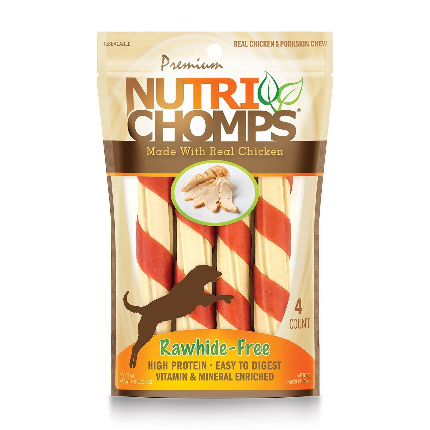 NutriChomps 4ct Chicken Twist with Flavor Wrap - Pet's Shop