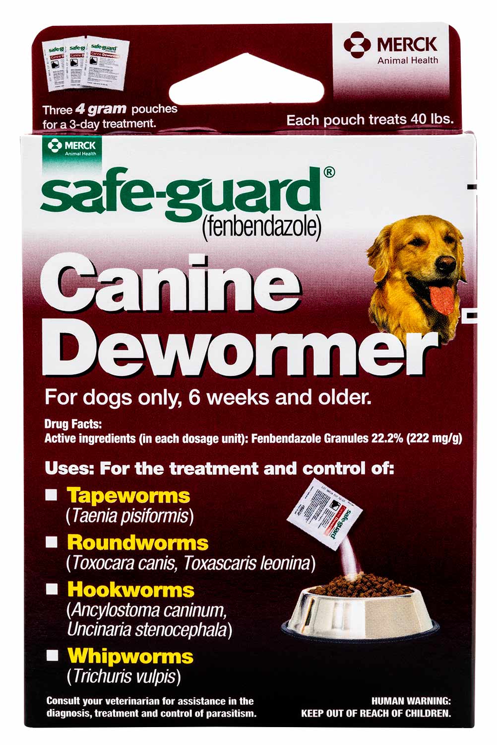 Safe-Guard Canine Fenbendazole Dewormer for Tapeworms, Roundworms, Hookworms, & Whipworms - Pet's Shop