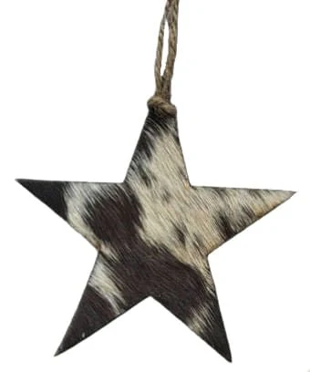 Cowhide Leather Christmas Ornament - Pet's Shop