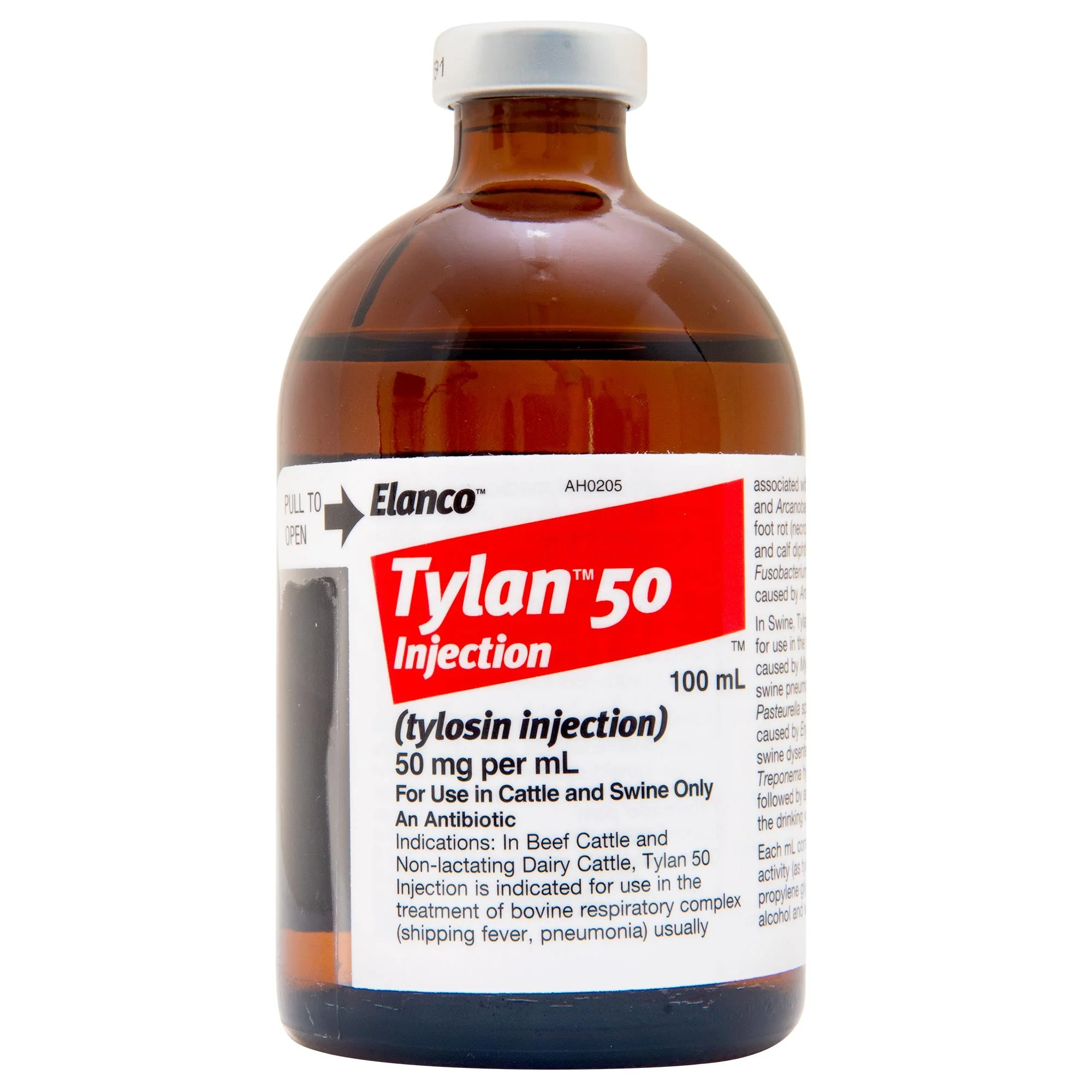 Rx Tylan 50 Injection, 100 mL - Pet's Shop