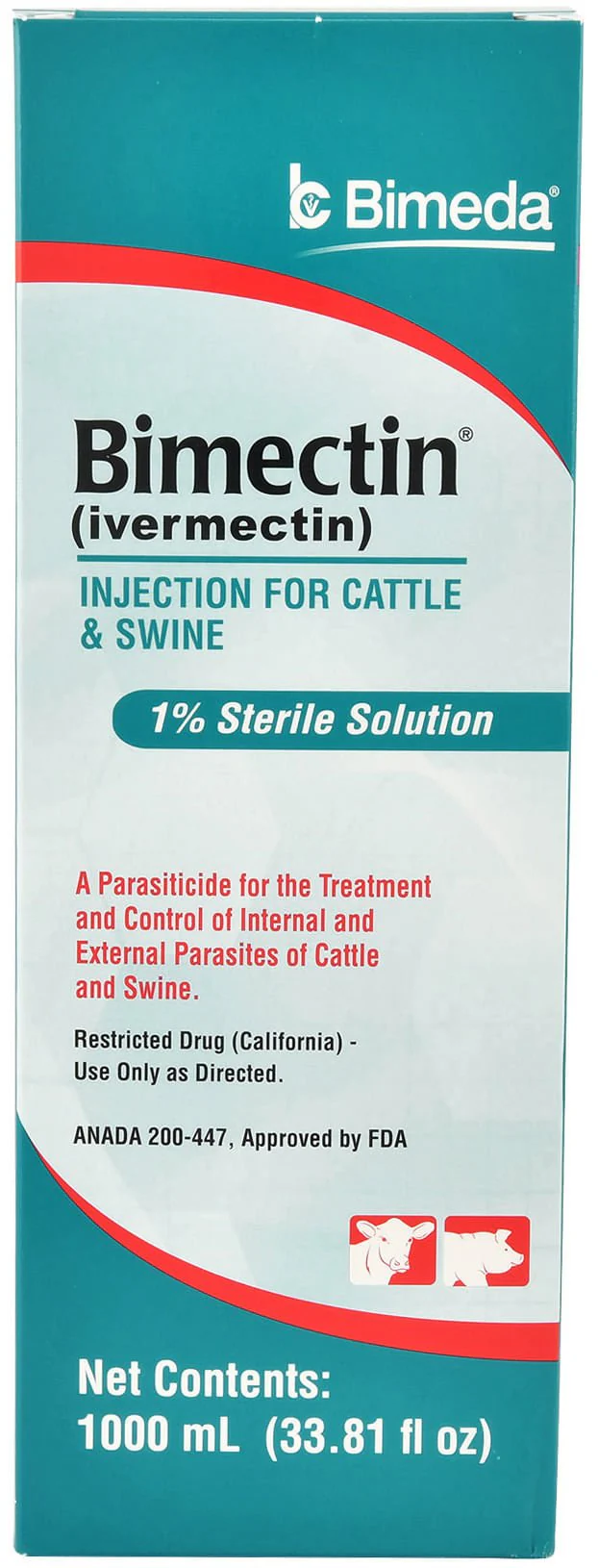 Bimectin Injection (1%) Cattle & Swine Dewormer - Pet's Shop