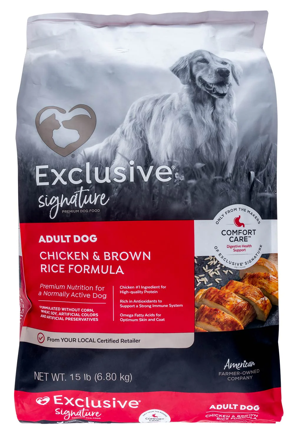 Purina Exclusive Adult Dog Food, Chicken/Brown Rice - Pet's Shop