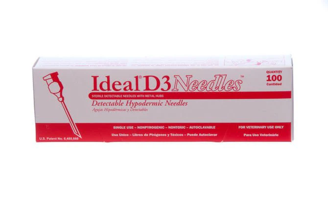 Ideal D3 Detectable Needles, Box of 100 - Pet's Shop