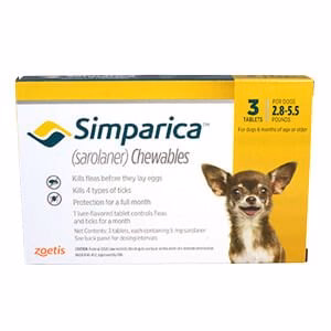 Simparica Chewable Tablets for Dogs - Pet's Shop
