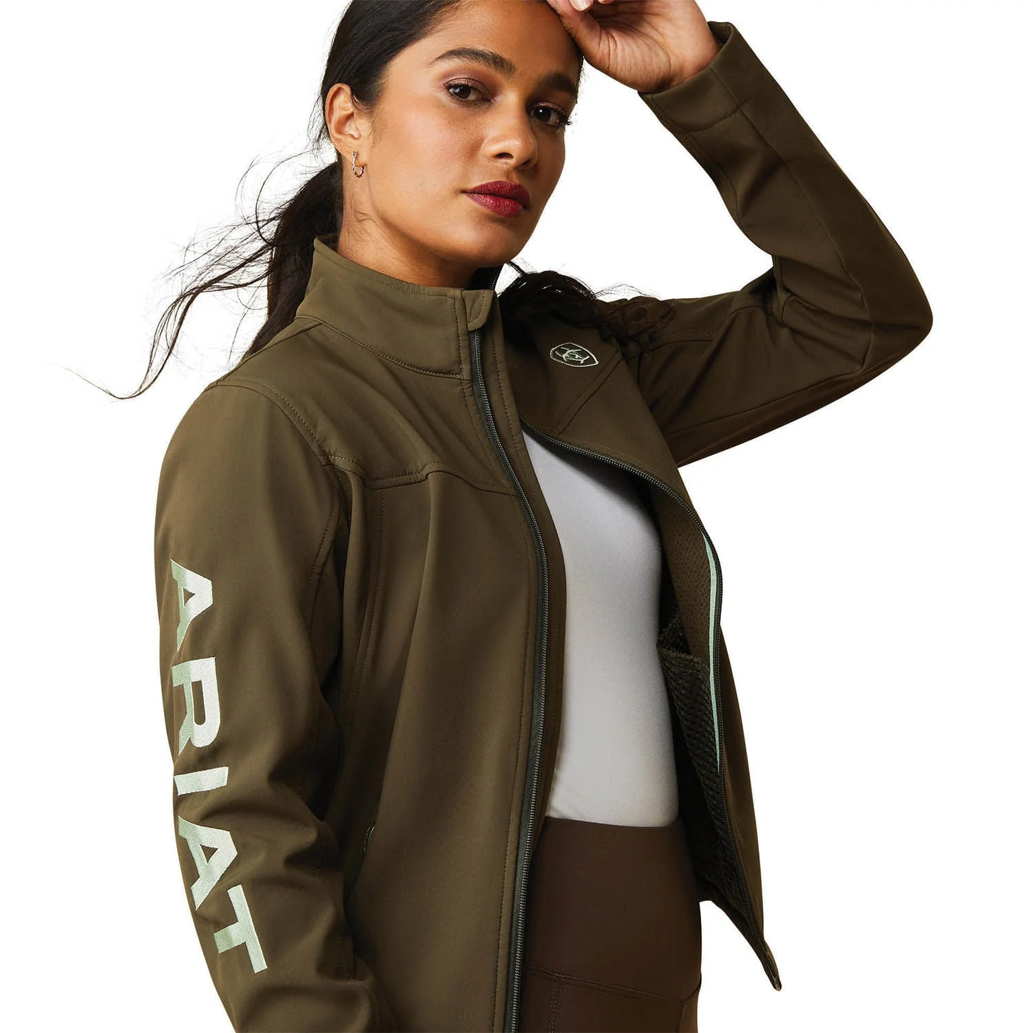 Ariat Women's  Team Softshell Jacket, Relic - Pet's Shop