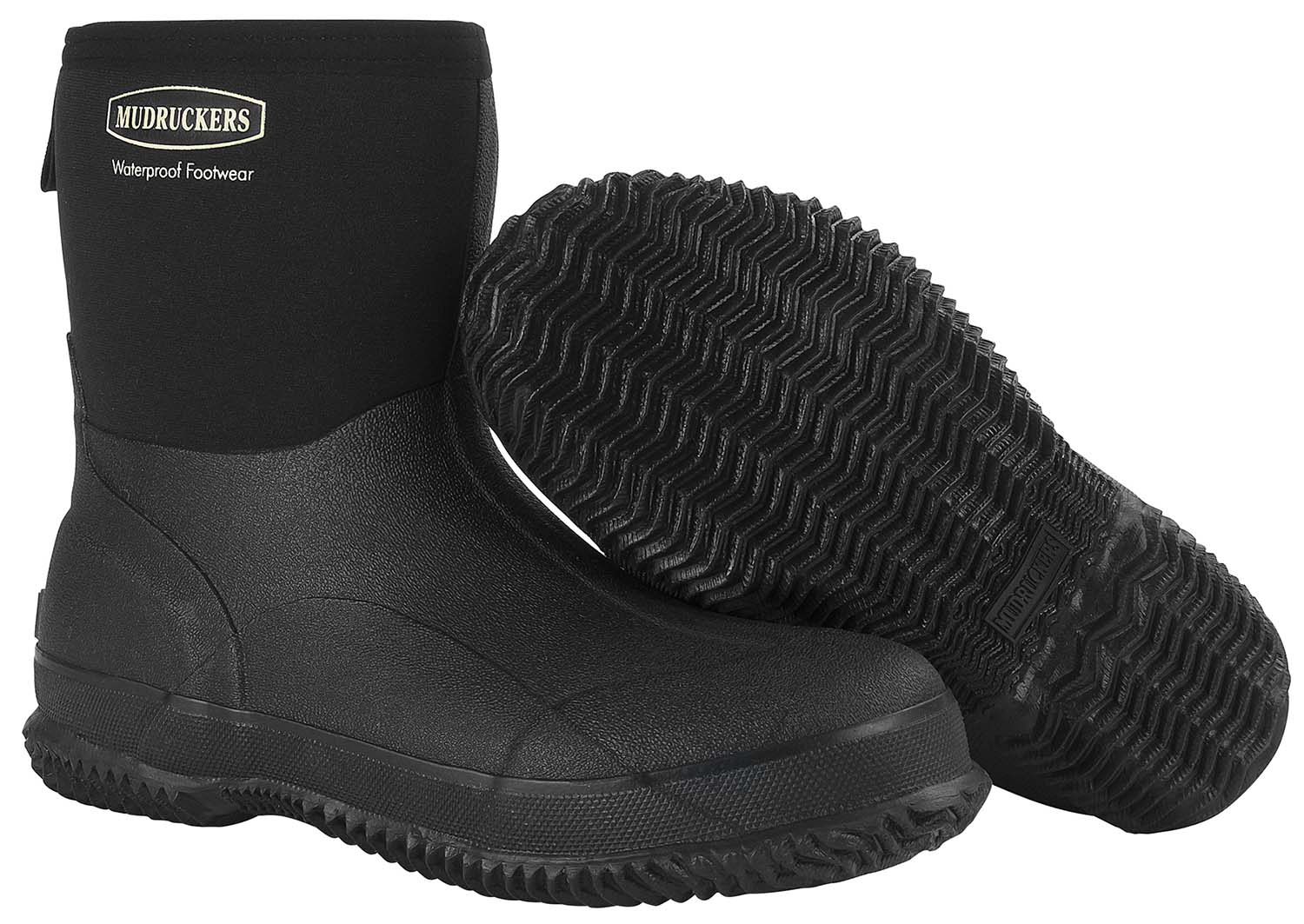 Mudruckers Waterproof Mid Boots, Black - Pet's Shop