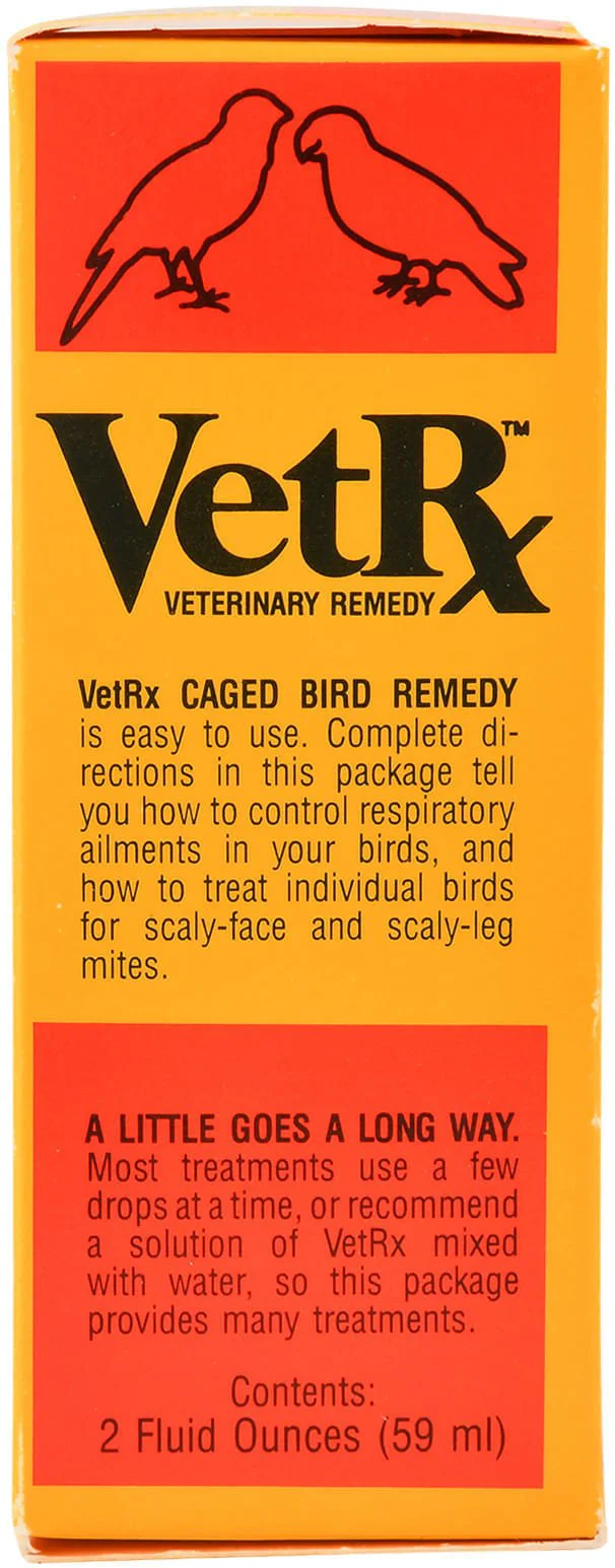 VetRx Caged Bird Remedy, 2 oz - Pet's Shop