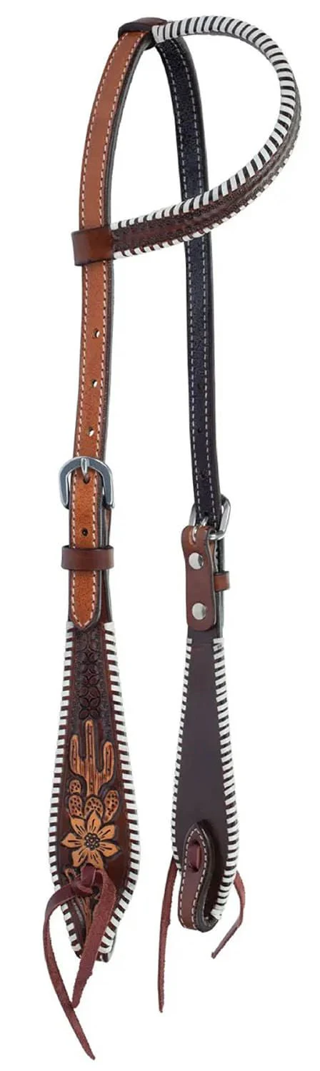 Circle Y Desert Rawhide One Ear Headstall, Full - Pet's Shop