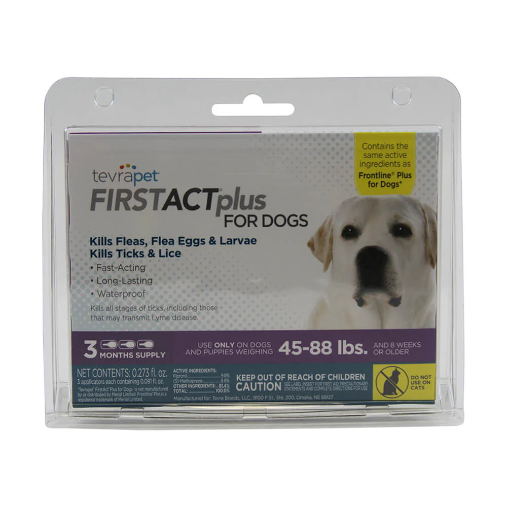 TevraPet FirstAct Plus for Dogs, 3 Month Supply - Pet's Shop