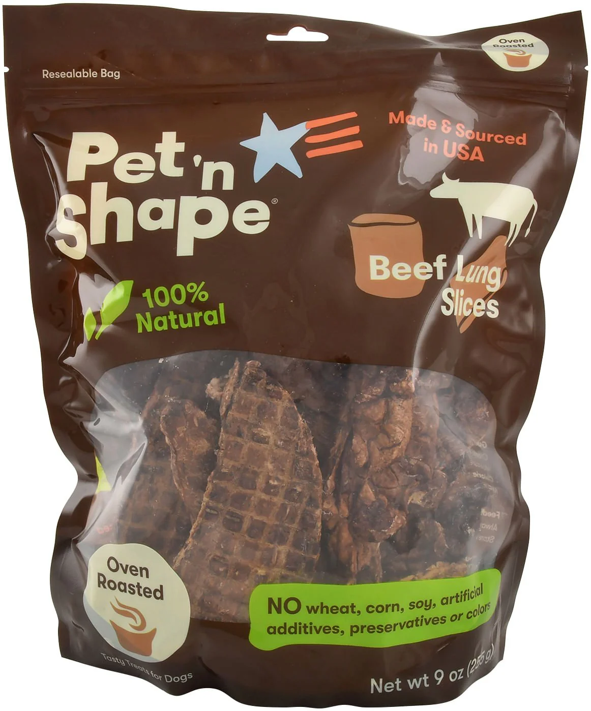 Pet 'n Shape Roasted Beef Lung Treats - Pet's Shop