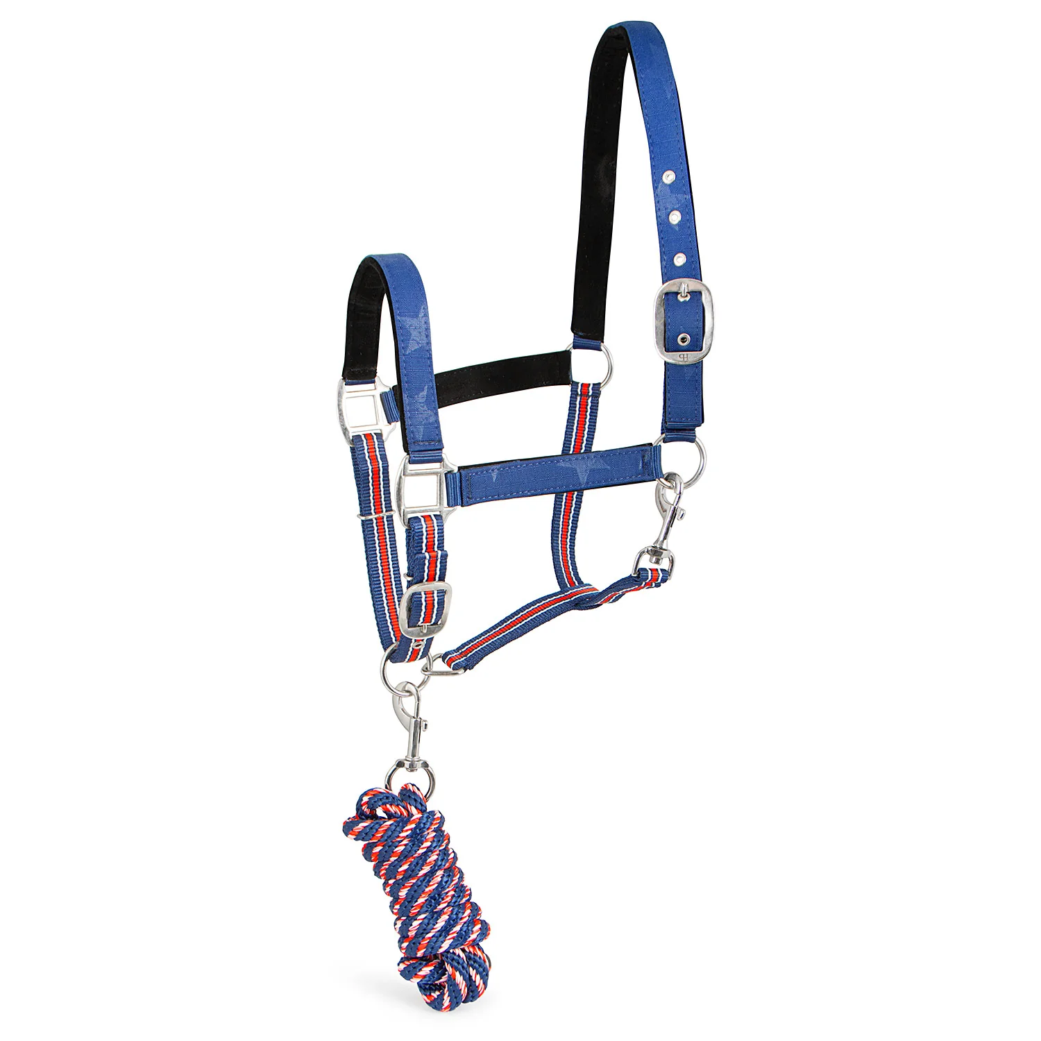Poplar Head Nylon Horse Halter & Lead Matching Set, Full Size - Pet's Shop