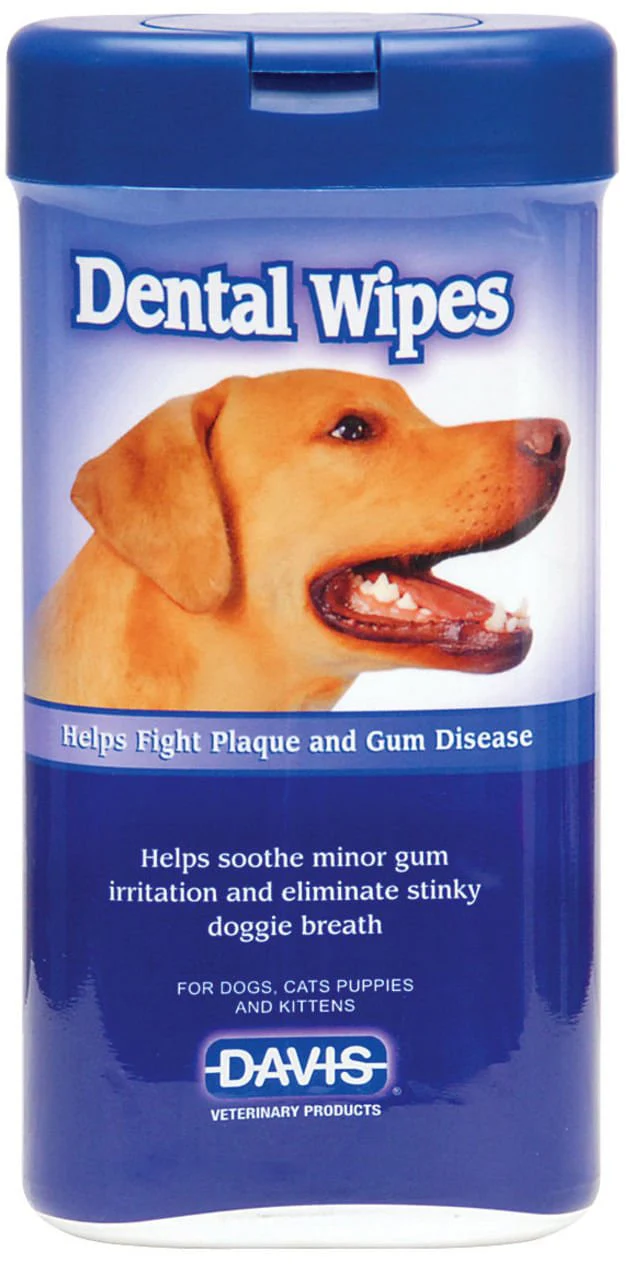 Davis Dental Wipes, 40 count - Pet's Shop