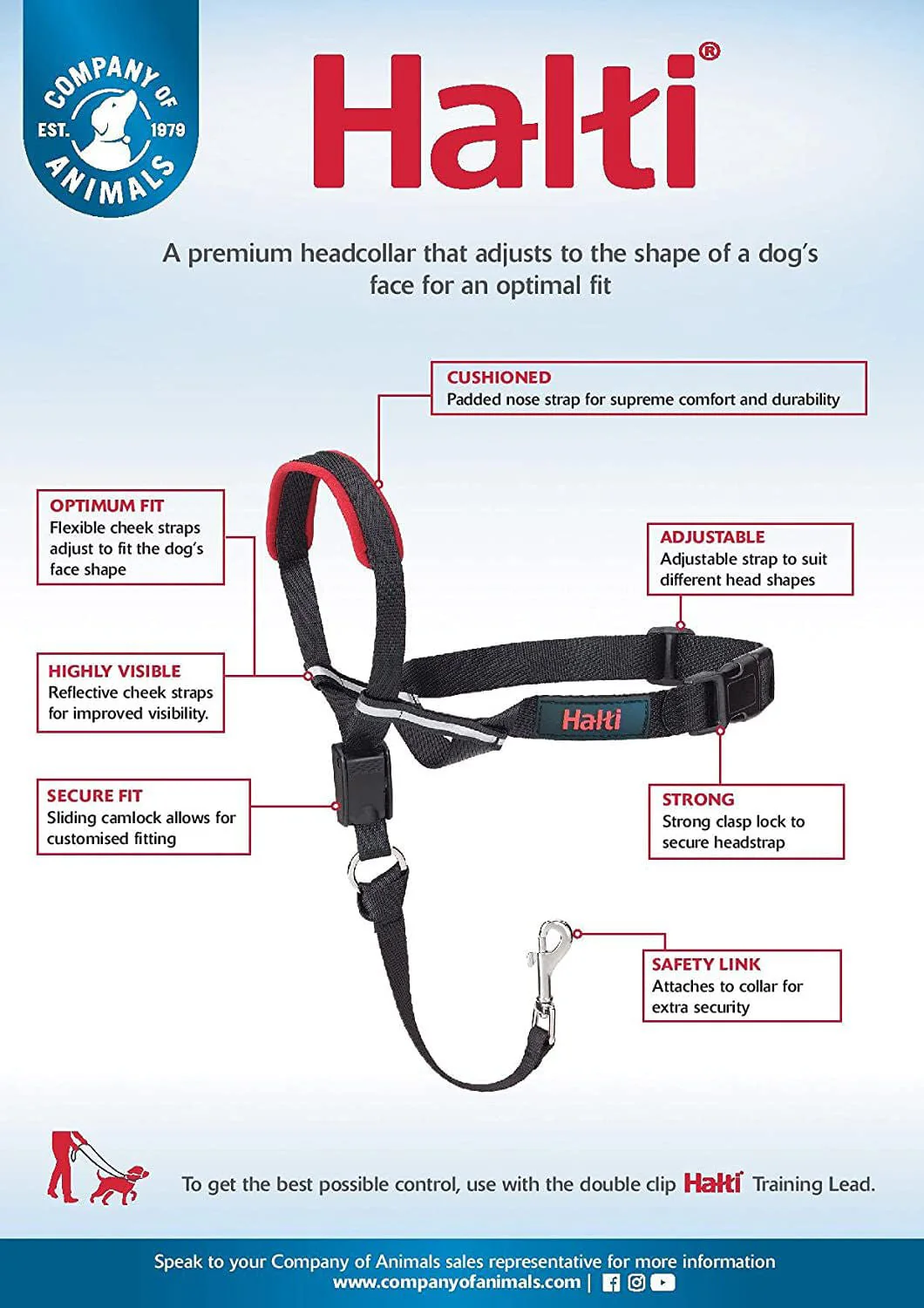 Halti OptiFit Headcollar - Pet's Shop