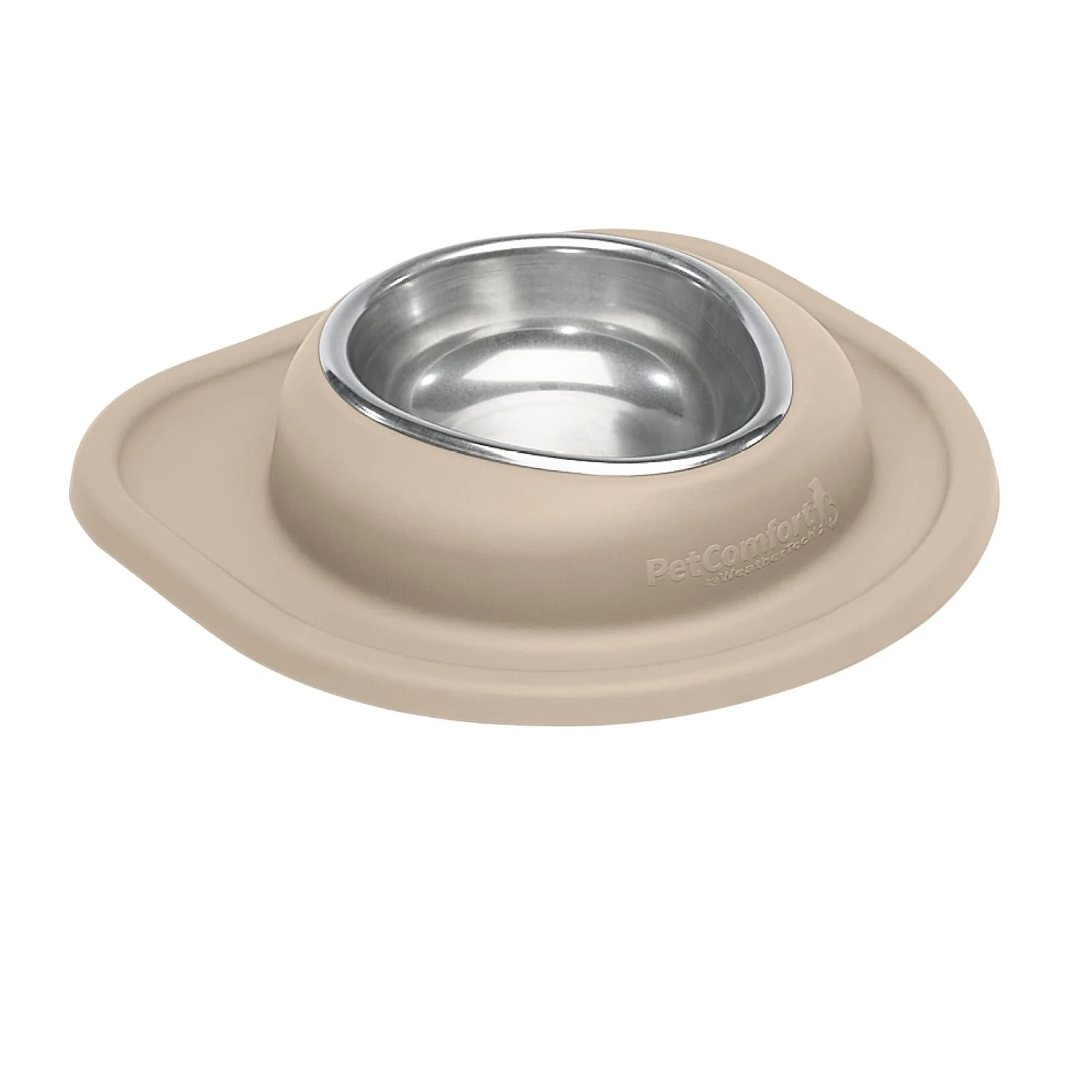 WeatherTech Single Low Pet Feeding System, Stainless Steel - Pet's Shop