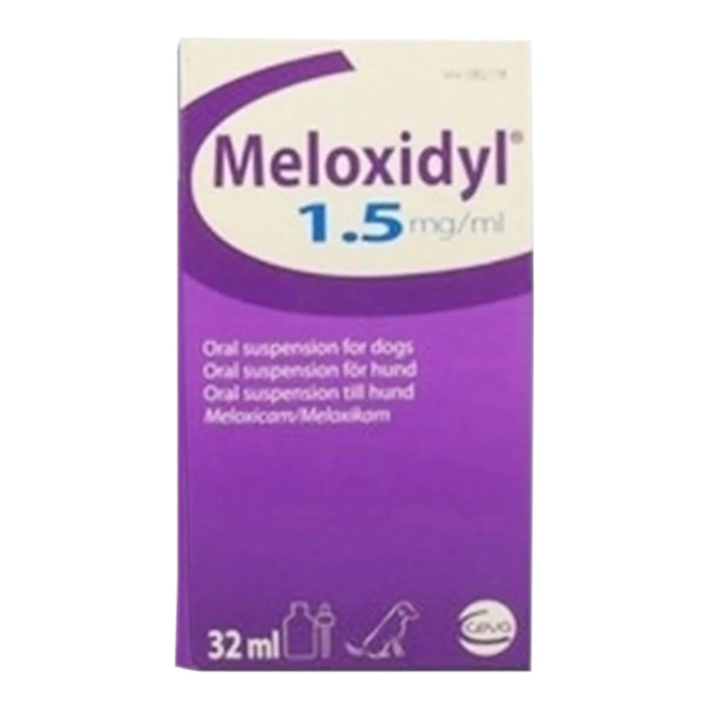 Rx Meloxidyl (meloxicam) 1.5mg/mL Oral Suspension for Dogs - Pet's Shop