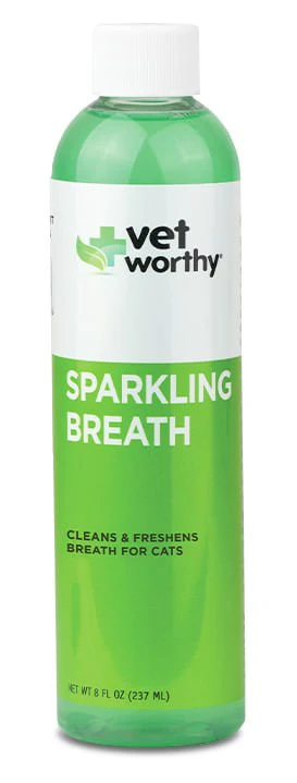 Vet Worthy Cat Sparkling Breath, 8 oz - Pet's Shop