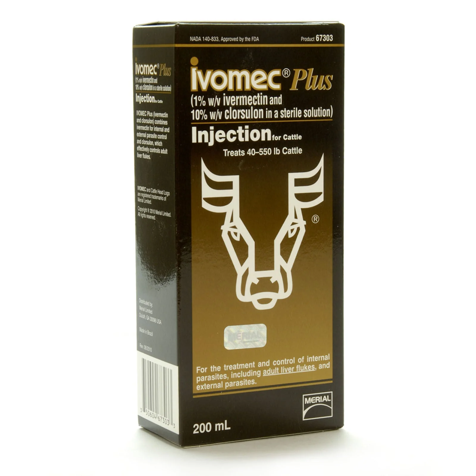 Ivomec Plus Injectable Cattle Wormer - Pet's Shop