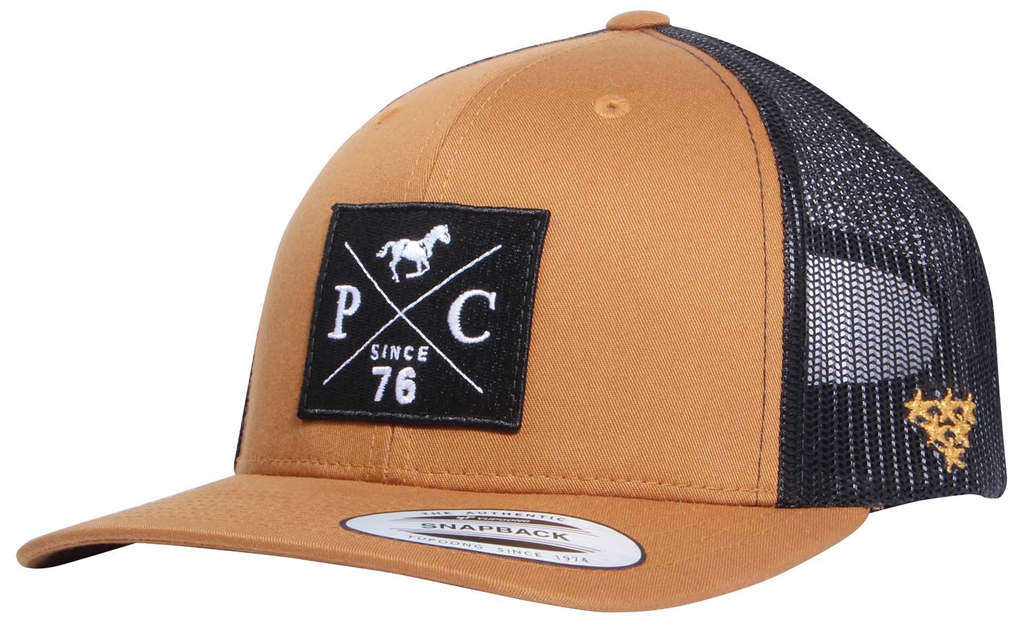 PC 2-Tone Trucker Hat, Caramel/Black - Pet's Shop