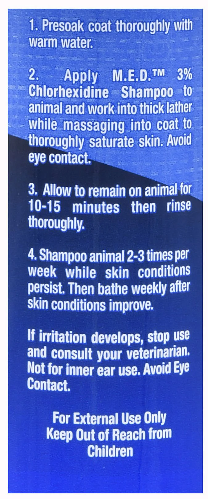 M.E.D. 3% Chlorhexidine Shampoo - Pet's Shop