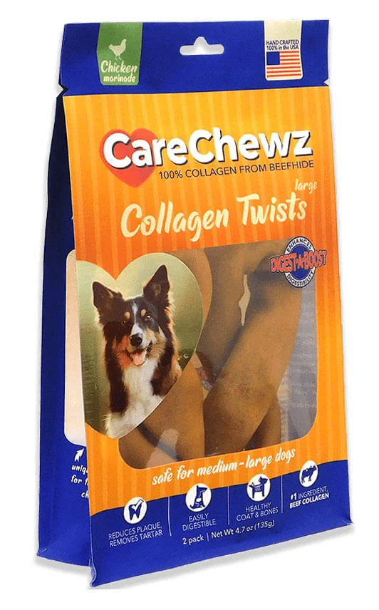 CareChewz Collagen Twists, 2 pack - Pet's Shop